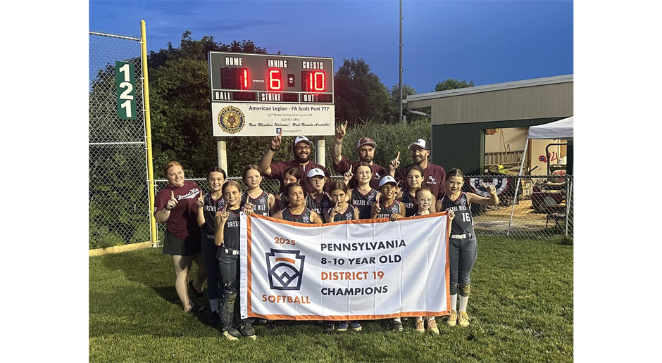 District 19 8-10 Year Old Softball Champs!