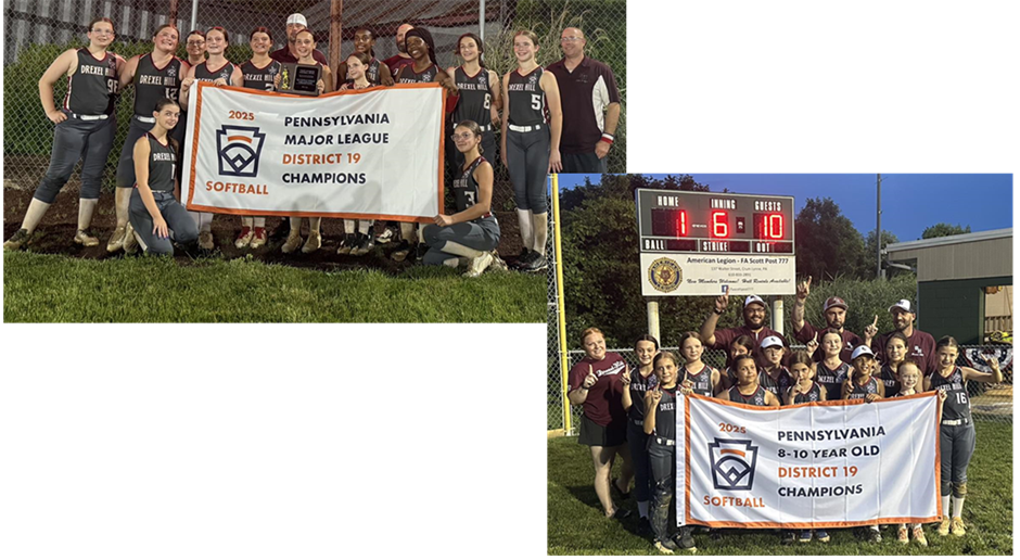 2025 Softball District Champions